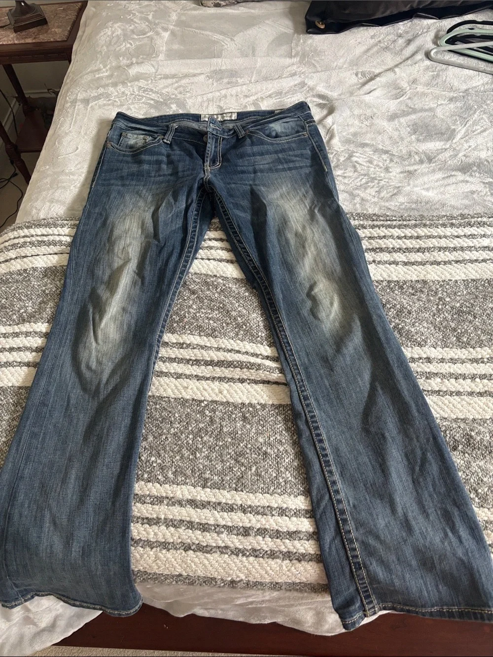 BKE Women's Flare Jeans - Medium Blue Wash